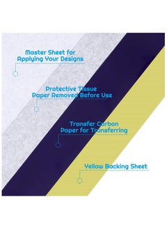 Folanry Tattoo Transfer Paper, Tattoo Stencil Paper Set,50 Sheets Stencil Transfer Paper for Tattooing, A4 Size  - Image 2