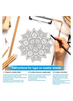 Folanry Tattoo Transfer Paper, Tattoo Stencil Paper Set,50 Sheets Stencil Transfer Paper for Tattooing, A4 Size  - Image 4
