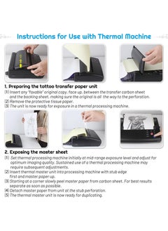 Folanry Tattoo Transfer Paper, Tattoo Stencil Paper Set,50 Sheets Stencil Transfer Paper for Tattooing, A4 Size  - Image 5