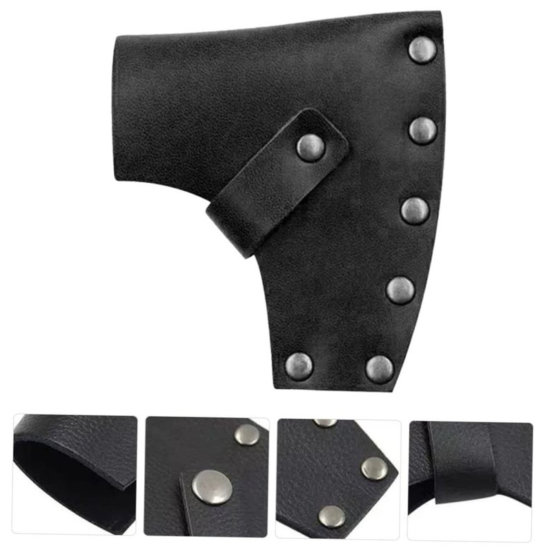 Leather Hatchet Cover Portable Axe Protector for Camping Hiking Supplies - Image 4
