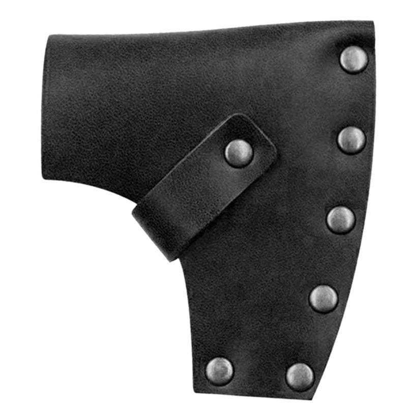 Leather Hatchet Cover Portable Axe Protector for Camping Hiking Supplies - Image 2