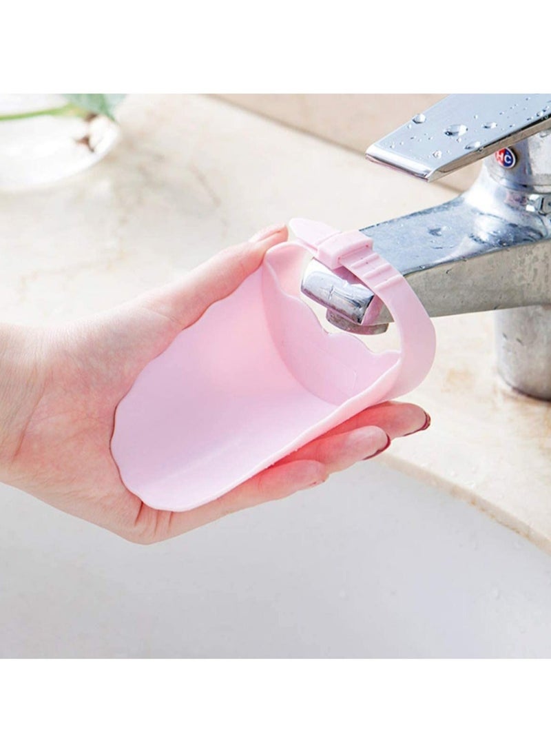 Captaintech Faucet Extender for Kid, Sink Faucet Extender for Toddler Hand, Wash Helper Bathroom Sink for Babies and Children Fun Hand-Washing Adjustable Safety Tap Guide 4 Pcs - Image 2