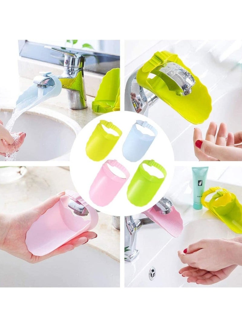 Captaintech Faucet Extender for Kid, Sink Faucet Extender for Toddler Hand, Wash Helper Bathroom Sink for Babies and Children Fun Hand-Washing Adjustable Safety Tap Guide 4 Pcs - Image 5