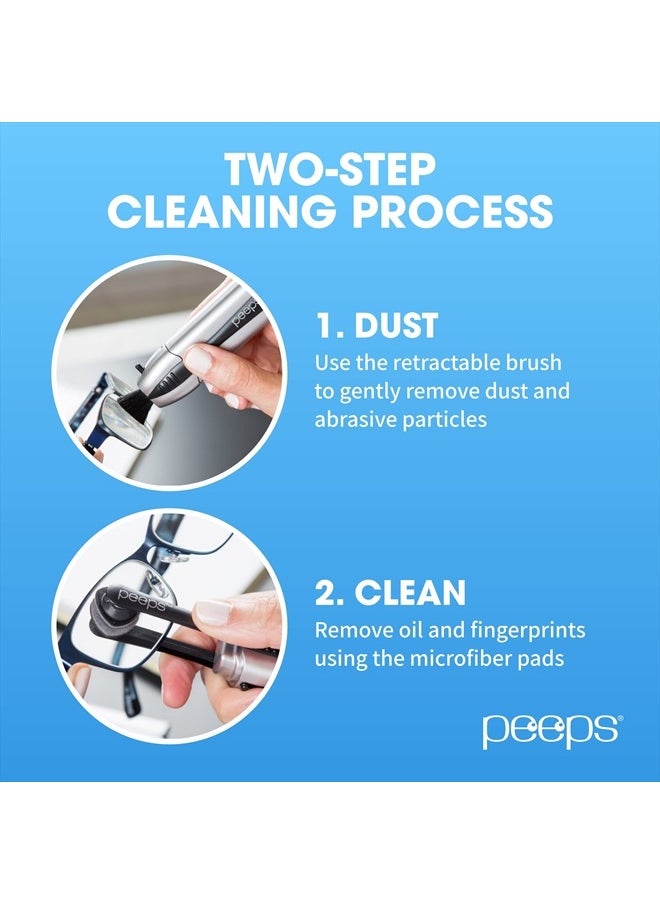 Carbon Klean Eyeglass Lens Cleaner - Efficient and Durable Carbon Microfiber Technology - Exclusively Used by NASA - 500 Uses (Black Soft Touch)