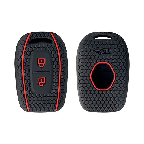 CARMATE Silicone Car Key Cover KC-17 Fit for ( Duster, Kwid, Triber, Redi-Go )-Black - Image 3
