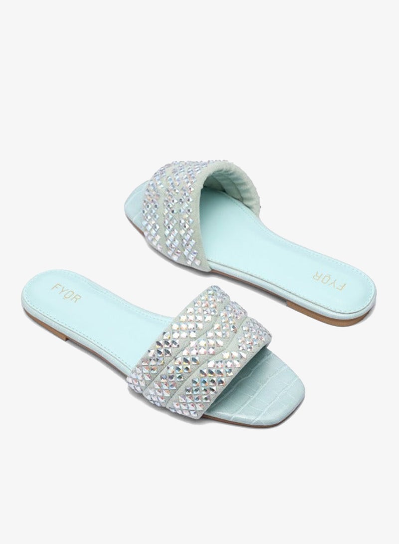 FYOR Embellished Flat Sandal MY 239 - Image 3