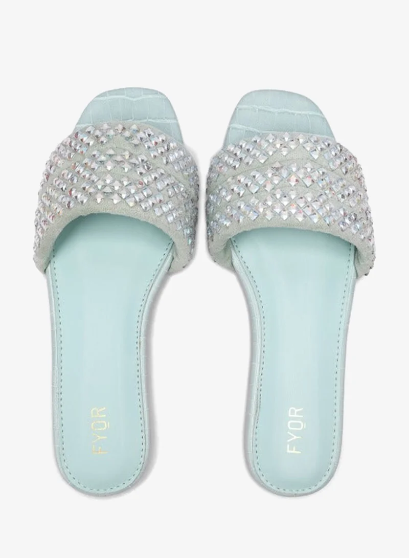 Fyor  Embellished Flat Sandal MY 239 for Women | Best Price UAE