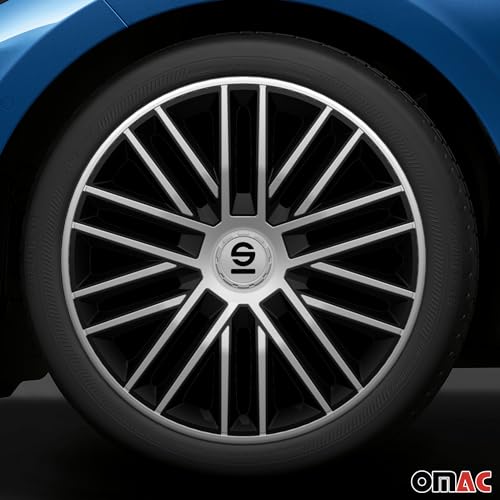Sparco Set Wheel Covers Bergamo 14-inch Silver/Black - Image 2