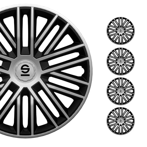 Sparco Set Wheel Covers Bergamo 14-inch Silver/Black - Image 1