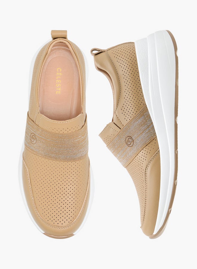 Celeste أحذية رياضية نسائية مزخرفة سهلة الارتداء - Image 1