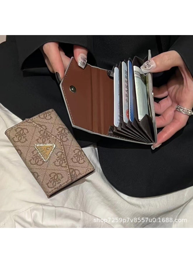 Guest Exquisite high-end accordion card holder, ultra-thin, anti-demagnetization, multiple card slots, business card holder, portable ID organizer, suitable for both men and women - Image 2