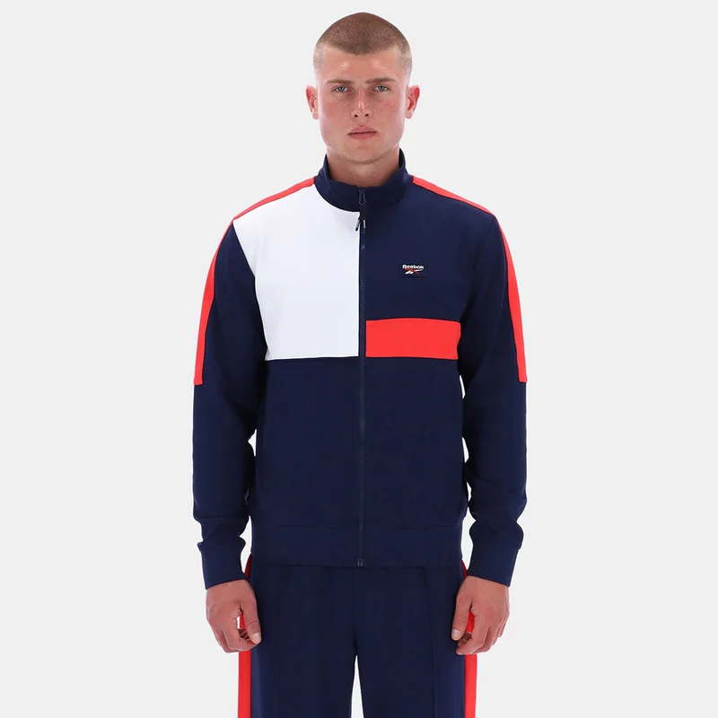 Reebok Colour Block Track Men's Jacket - Vector Navy