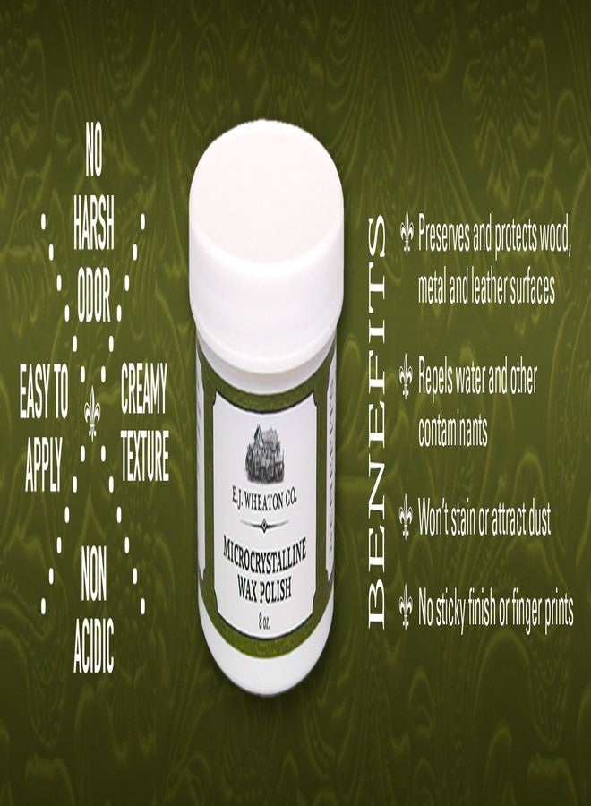 E.J. WHEATON CO. E.J. Wheaton - Microcrystalline Wax Polish, Preserves and Protects Metal, Leather and Wood Surfaces, Made in USA (8 oz.) - Image 2