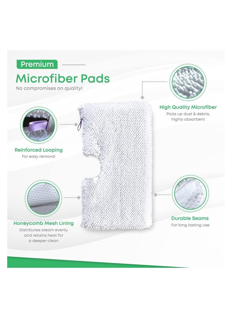 SYOSI - 4 Pcs Steam Mop Replacement Pads for Shark Steam Pocket Mop Professional Fit Series S3500 S2901 S2902 S3455K S3501 S3550 S3601 S3801 S3901 S4601 S4701 SE450, Microfiber Cloth Head Covers - Image 1