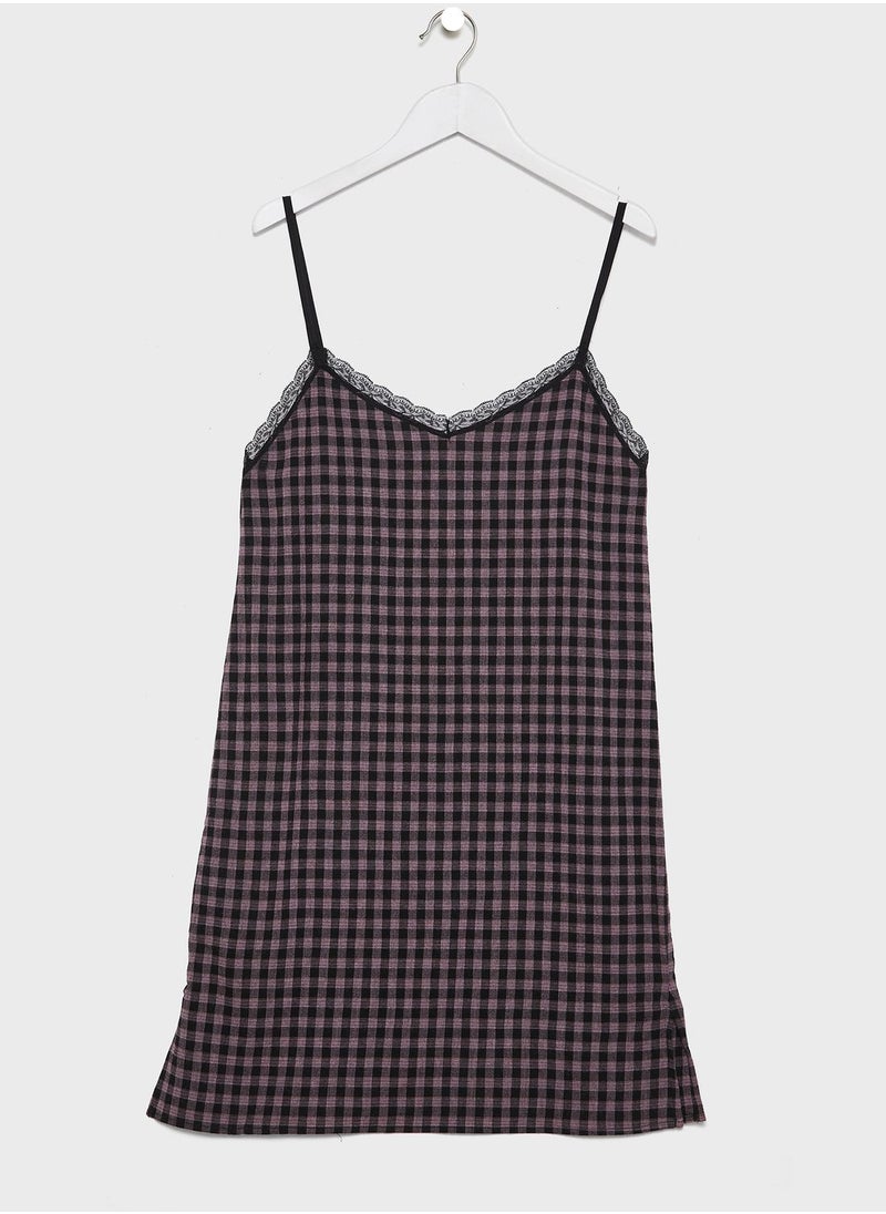 MANGO - Kids Checked Dress - Image 1