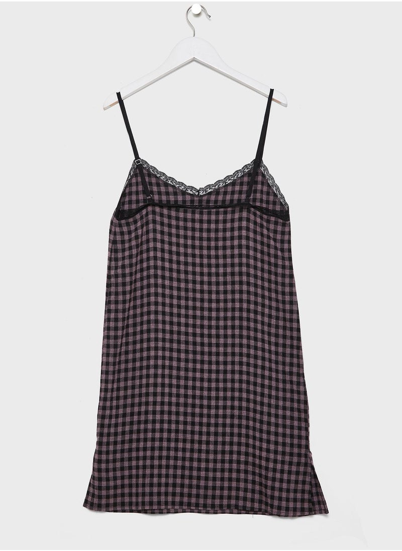 MANGO - Kids Checked Dress - Image 1
