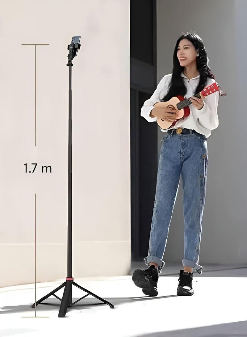 Bluetooth Selfie Stick R1-L With Remote Control and Convert to Tripod Holder Stand - Image 2