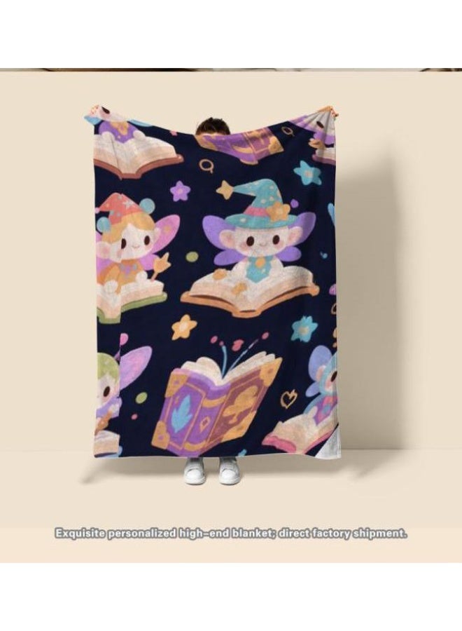 عام بطانية رقيقة من الفانيلا الكرتونية للأطفال والرضع (دافئة ومريحة، ومناسبة للنوم والألعاب) 70 سم * 100 سم - Image 3