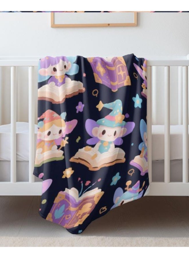 عام بطانية رقيقة من الفانيلا الكرتونية للأطفال والرضع (دافئة ومريحة، ومناسبة للنوم والألعاب) 70 سم * 100 سم - Image 1