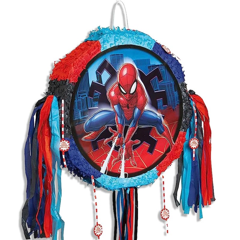 Unique Party Unique SpiderMan Pull String Pinata 18 x 1825 1 Pc - Image 2