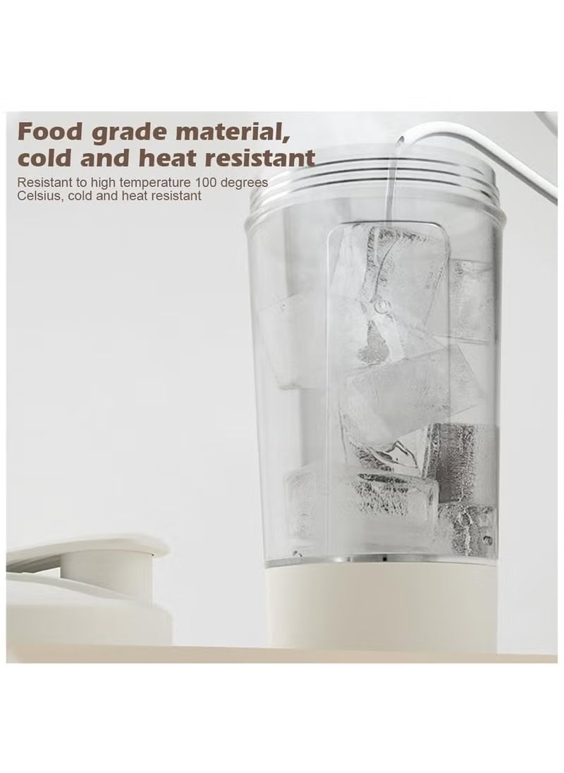 Arabest - Electric Protein Shaker Bottle - USB Rechargeable Mixer Cup for Shakes and Meal Replacements, BPA-Free Tritan, 13.5oz (White) - Image 1