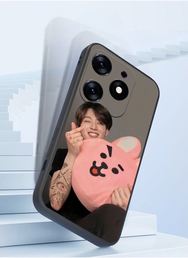 Generic - Protective Shockproof Case Cover For TECNO Spark Go 2024 Jungkook BTS music cute rabbit Drawing - Image 1