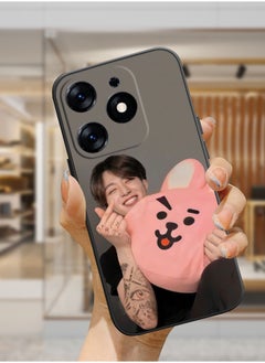 Protective Shockproof Case Cover For TECNO Spark Go 2024 Jungkook BTS music cute rabbit Drawing
