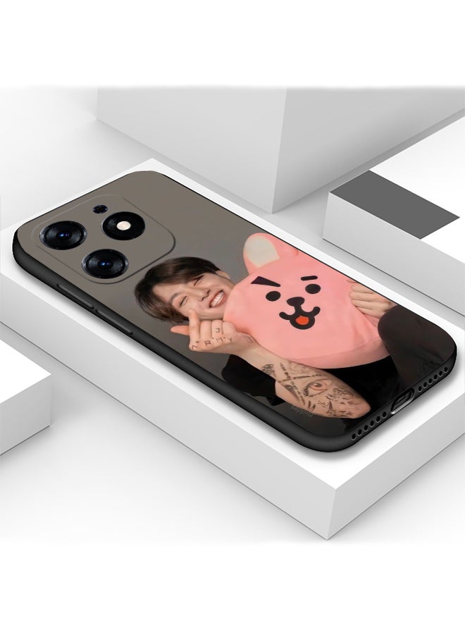 Generic - Protective Shockproof Case Cover For TECNO Spark Go 2024 Jungkook BTS music cute rabbit Drawing - Image 1