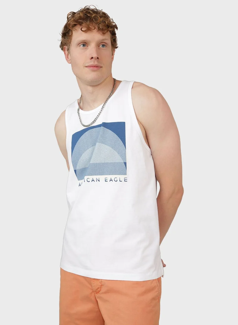 American Eagle Graphic Tank Top