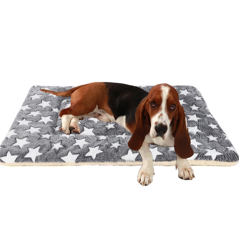 TMbsfatn Dog Bed Pet mat Dog Box mat Machine Washable Grey (39x28x1.5in) - Image 1