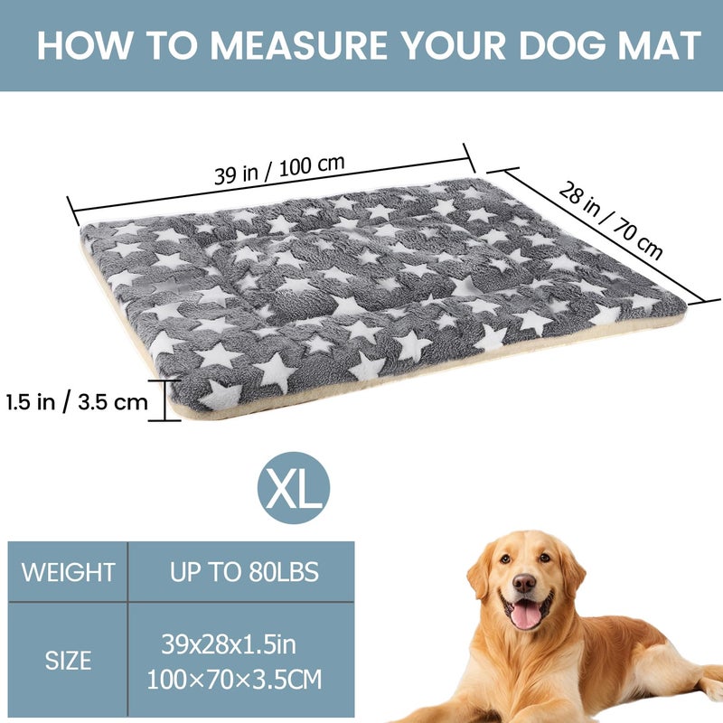TMbsfatn Dog Bed Pet mat Dog Box mat Machine Washable Grey (39x28x1.5in) - Image 5