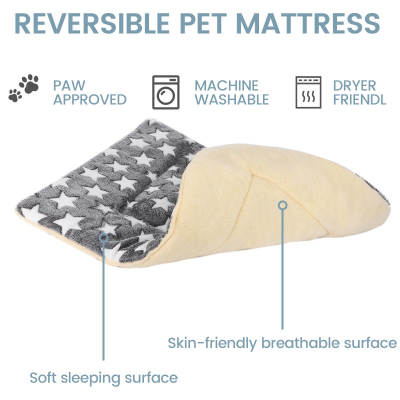 TMbsfatn Dog Bed Pet mat Dog Box mat Machine Washable Grey (39x28x1.5in) - Image 3