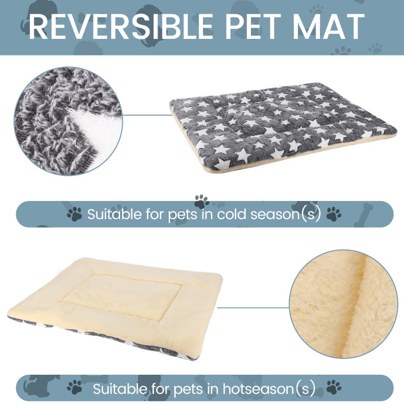 TMbsfatn Dog Bed Pet mat Dog Box mat Machine Washable Grey (39x28x1.5in) - Image 2