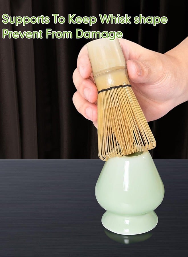 جارلو Maccha مجموعة وعاء ، Maccha صنع عدة ، وعاء مع ملعقة ، غربال ، خلاط السيراميك ، ملعقة مسحوق الشاي الياباني دخول أداة هدية الحفل ( 7 مجموعات ) - Image 5