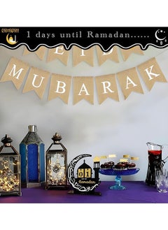 Sweet Life Ramadan Advent Calendar, Ramadan Mubarak Countdown Decorations, 30 Days and Reusable Calendar Eid Mubarak Reusable Stars Ramadan Mubarak Decor for Home Kids Gift  - Image 2