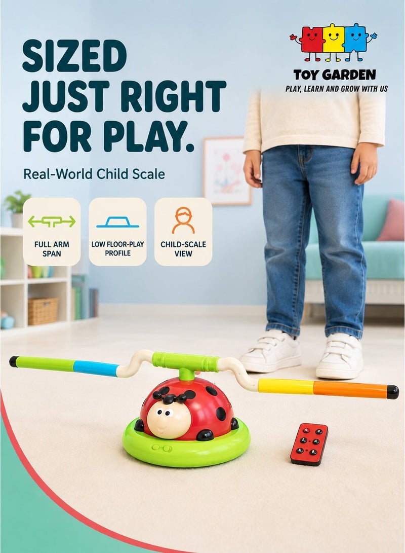 3-in-1 Outdoor & Indoor Toy Set for Kids – Musical Jump, Ring Toss Game & Rocket Launcher – Fun Learning Toy for Ages 3+ - Image 4