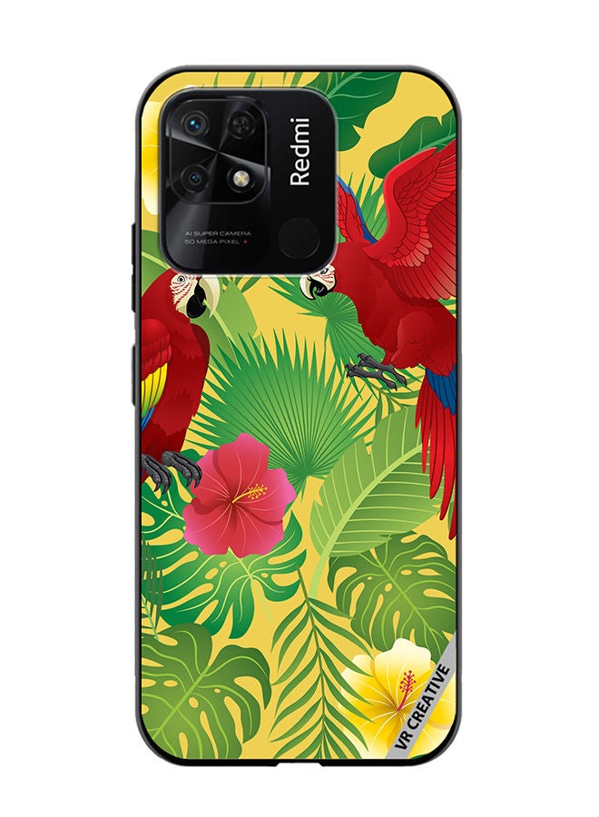 Protective Case Cover For Xiaomi Redmi 10C Parrot In Jungle Design Multicolour