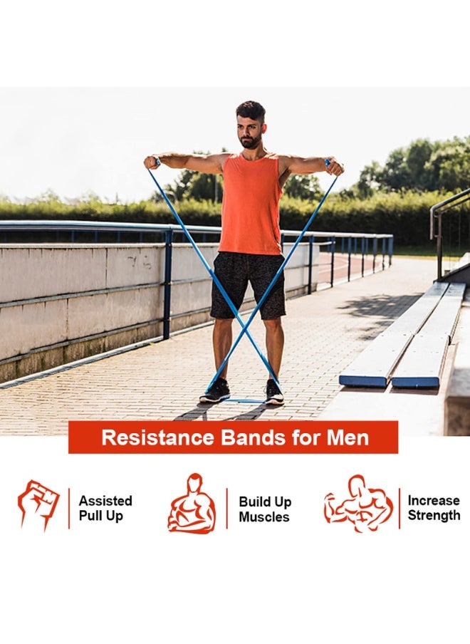 LumsAura Resistance Bands Set, [Set of 3] 1.5M/4.9ft Skin-Friendly Exercise Bands with 3 Resistance Levels,Workout Resistance Bands Set for Women Men,Ideal for Strength Training,Yoga,Gym,Pilates,Fitness  - Image 3