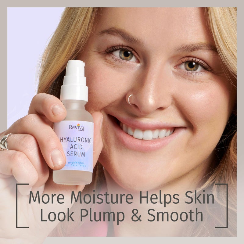 Reviva Labs Hyaluronic Acid Serum for Face and Neck - Moisturizing, Nourishing, and Hydrating Serum Acido Hialuronico - Face Serum for Women, 1 Fl Oz - Image 2