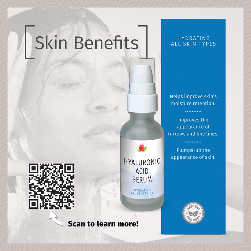 Reviva Labs Hyaluronic Acid Serum for Face and Neck - Moisturizing, Nourishing, and Hydrating Serum Acido Hialuronico - Face Serum for Women, 1 Fl Oz - Image 4