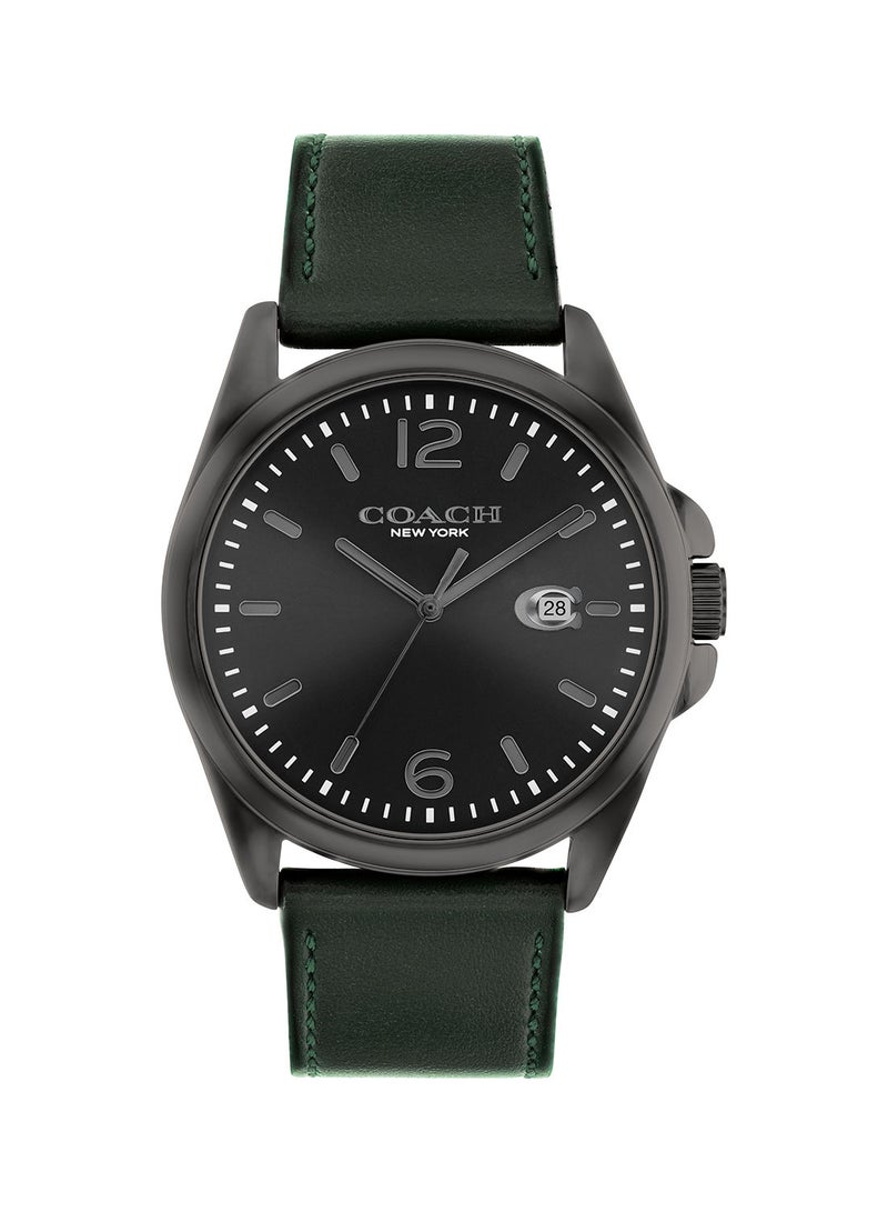 COACH Greyson Men's Leather Wrist Watch - 14602609 - Image 1