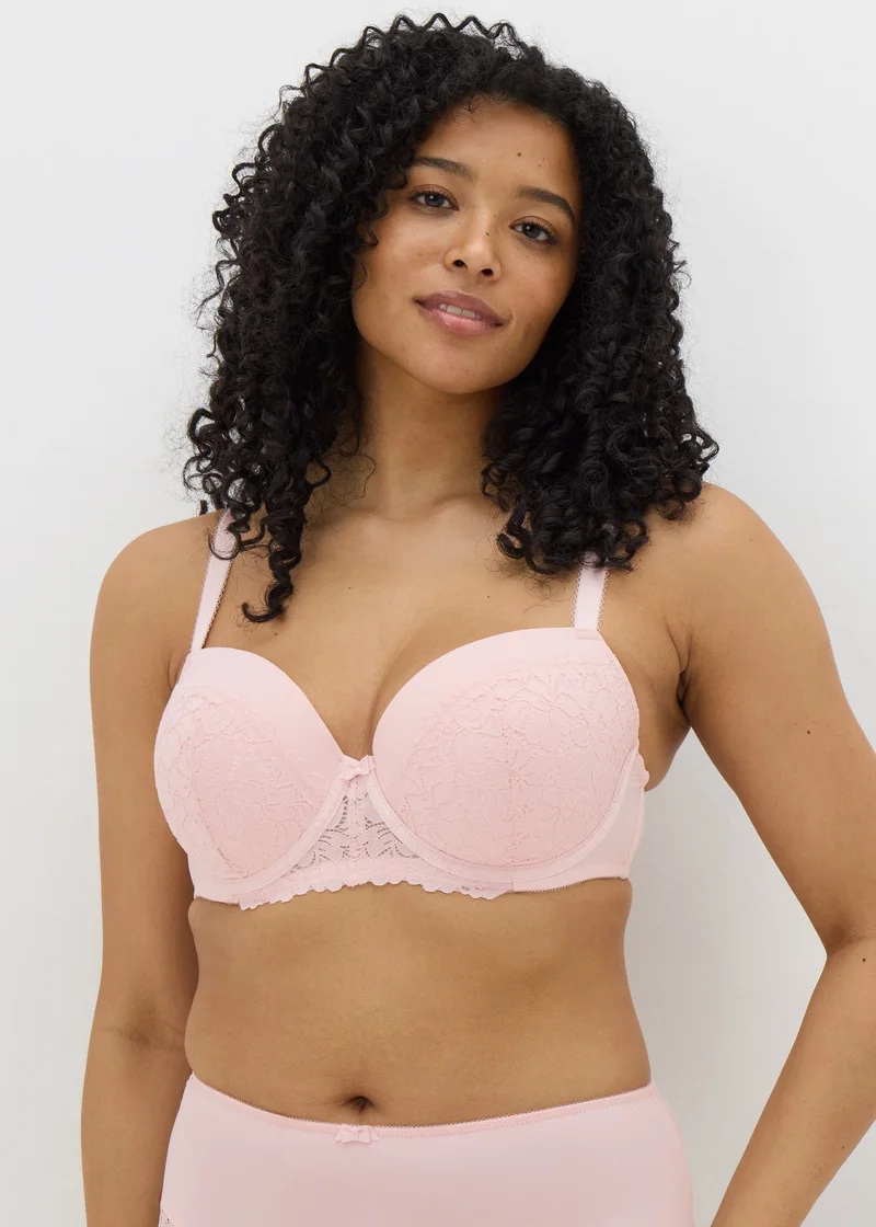 Matalan DD+ Pink Lace Padded Bra