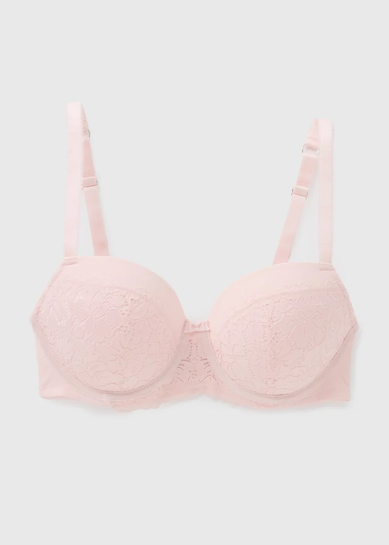 Matalan DD+ Pink Lace Padded Bra