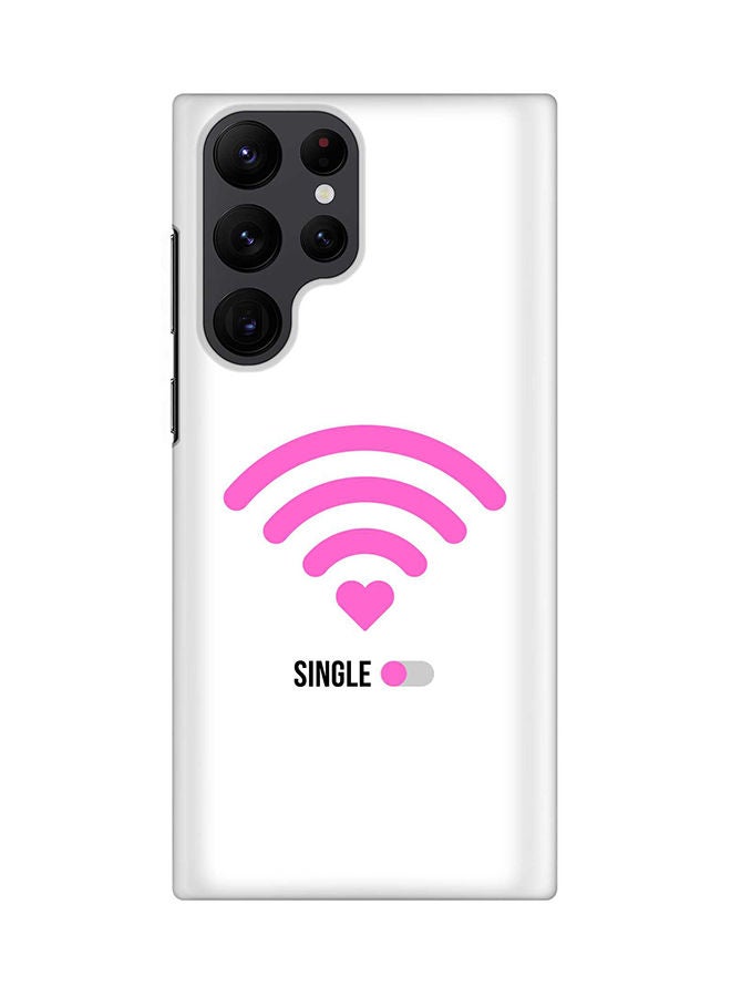 Stylizedd Case for Samsung Galaxy S22 Ultra 5G Snap Case Slim Snap Classic Series Shield Matte Finish Print - Wifi Single Girl