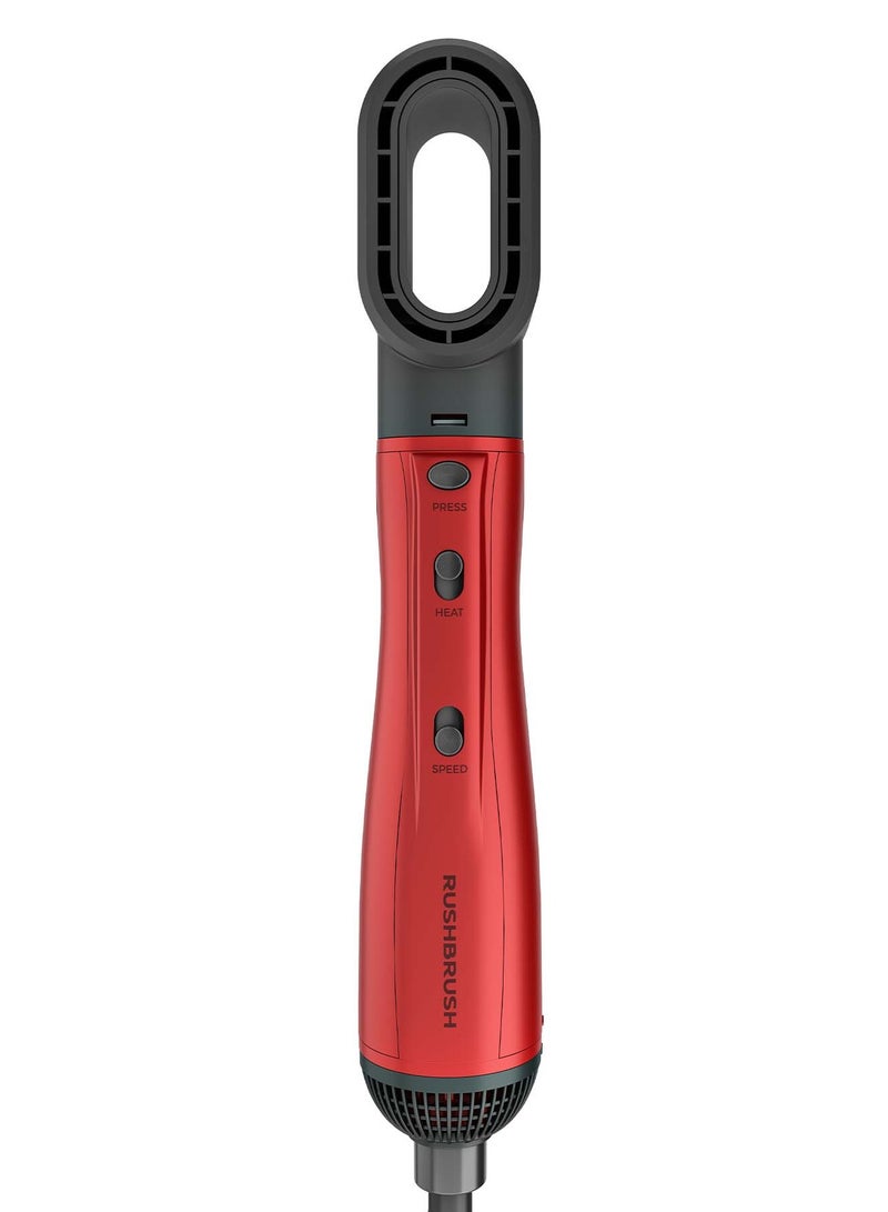 راش براش مصفف شعر بلس 6 - 5 رؤوس مختلفة - 1300 واط - 3 سرعات - 30000 دورة في الدقيقة - تقنية أيونية - أحمر - Image 2