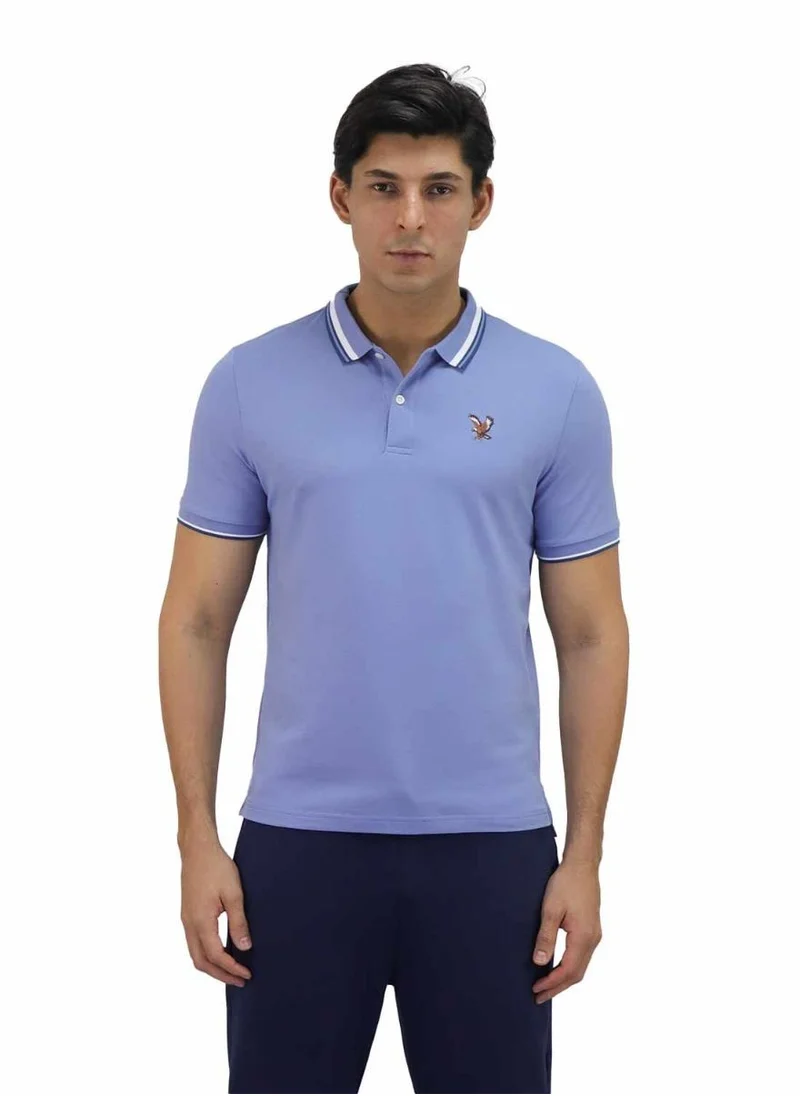 GIORDANO Men's Eagle Polo - Blue