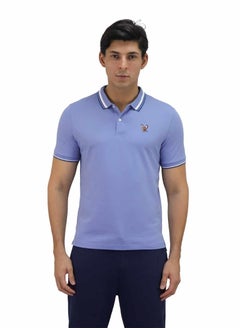 GIORDANO Men's Eagle Polo - Blue  - Image 1