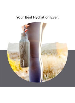 CORKCICLE Corkcicle Sport Canteen Insulated Tumbler, Burnt Wood, 20 oz – Reusable Water Bottle Keeps Beverages Cold for 25 Hours & Hot 12 Hours – Cupholder Friendly Tumbler with Screw-On Cap  - Image 3