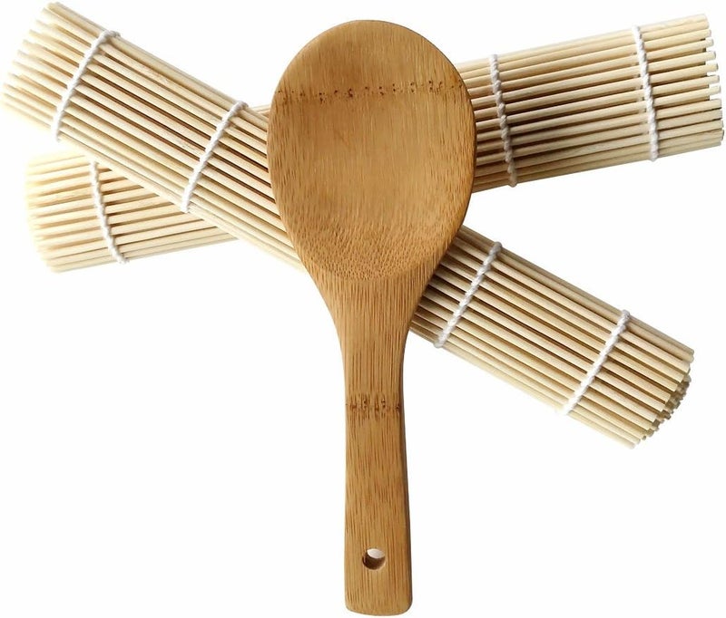 Garasani Bamboo Gimbap Sushi Rolling Mat 2Mats1Paddle - Image 3