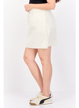 PIECES Women Quilted Mini Skirts, Beige  - Image 2
